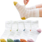 Behele Unisex Baby Socks Girl Boy Summer Toddler Infant Ankle Pointelle Eyelet Soft Cotton Thin Mesh Socks 5 Pairs 0-12T (S(1-3T