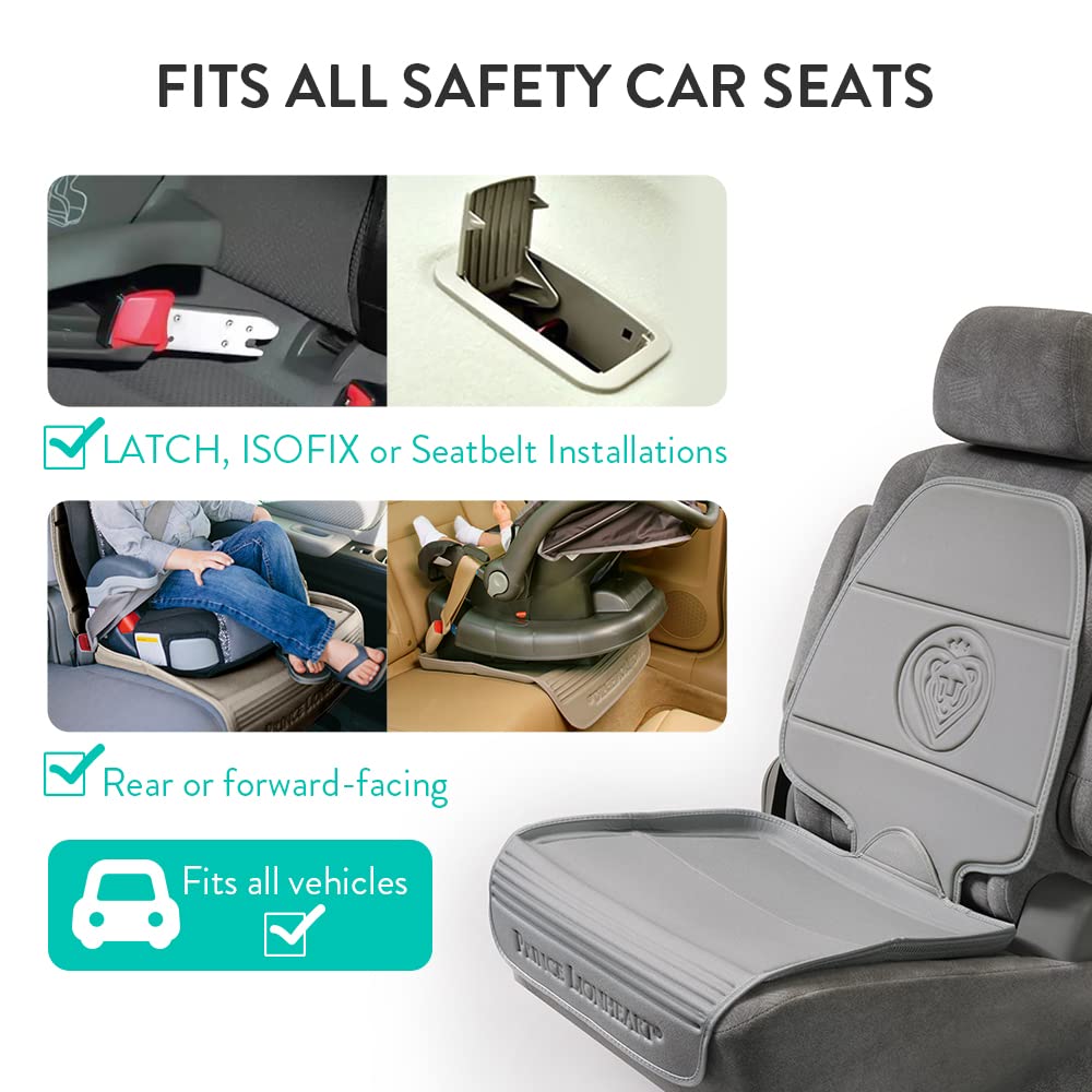 Prince Lionheart Car Seat Protector. The only 2 stage Seatsaver Designed with Thick padding, Nonabsorbent, waterproof, PVC foam