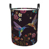 Pevtufa Humming Bird And Tropical Foldable Laundry Basket Organizer,Fabric Clothes Toy Storage Basket Nursery Hamper Storage Bin