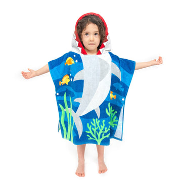Florica Toddler Hooded Beach Towel Coverup Cape Kids Cotton Soft Quick Dry Absorbent Use For Swim Pool Bath Poncho Towels 2 To 6