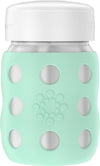 Lifefactory 8-Ounce Stainless-Steel Vacuum-Insulated Wide-Neck Baby Bottle With Flat Cap, Mint (Ls2231Wmi4)
