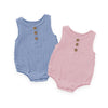 MomS Home Organic Cotton Baby Onesie | Blue & Pink | Pack Of 2 (03 Months)