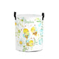 Personalized Watercolor Bee Waterproof Laundry Basket Handles Collapsible Hamper Storage Basket for Office Bathroom