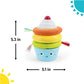 Bright Starts Treat Tower Stacking Toy with Teether in Cupcake and Donut Shapes, Develop Fine Motor Skills, Unisex, 6 Months+