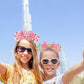Lifetools-Lt Pink Ears Headbands With Sparkling Decoration, Swirl Lollipop & Sequins & Pearls & Diamonds, For Girls Women Disney