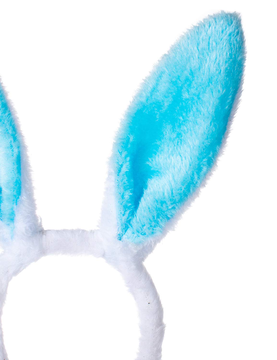 Cute Soft Touch Bunny Ears Headband Christmas Rabbit Ears Headband Gift For Children Kids Girls (Blue)