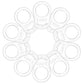 10 Pieces Silicone Adapter Rings Baby Holder And Clip Mam-Compatible (Soft &Transparent)
