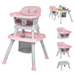 Albert Baby 8-In-1 High Chair For Babies And Toddlers, Converts To Dining Booster Seat, Kids Table & Chair Set, Building Block T