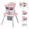 Albert Baby 8-In-1 High Chair For Babies And Toddlers, Converts To Dining Booster Seat, Kids Table & Chair Set, Building Block T