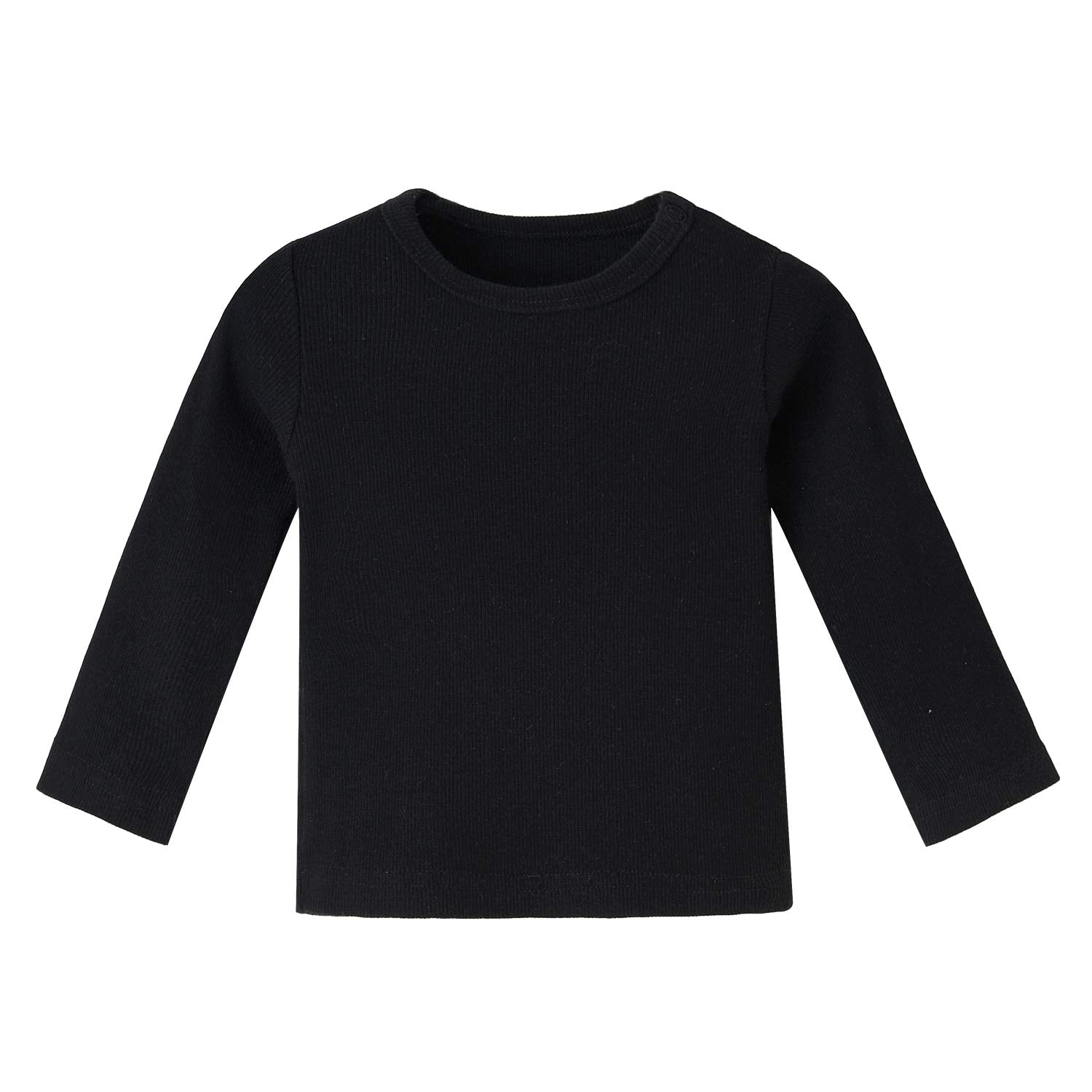 Enfants Ch?Is Long Sleeve Tee Shirt Baby Girl Boy 18 Months Black – WBBAPB07548HQGZ