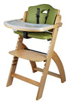 Abiie Beyond Junior Wooden High Chair With Tray - Convertible Baby Highchair - Adjustable High Chair For Babies/Toddlers/6 Month