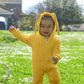 Agqt Newborn Baby Boys Bunny Costume First Easter Outfit One Piece Romper Rabbit Ear Halloween Animal Costumes Hoodie Yellow Siz