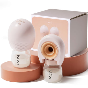 Ncvi 8113 Wireless Breast Pump Hands Free 21/25Mm Flanges, Portable Electric Wearable Breastfeeding Milk Pump Double With 4 Mode
