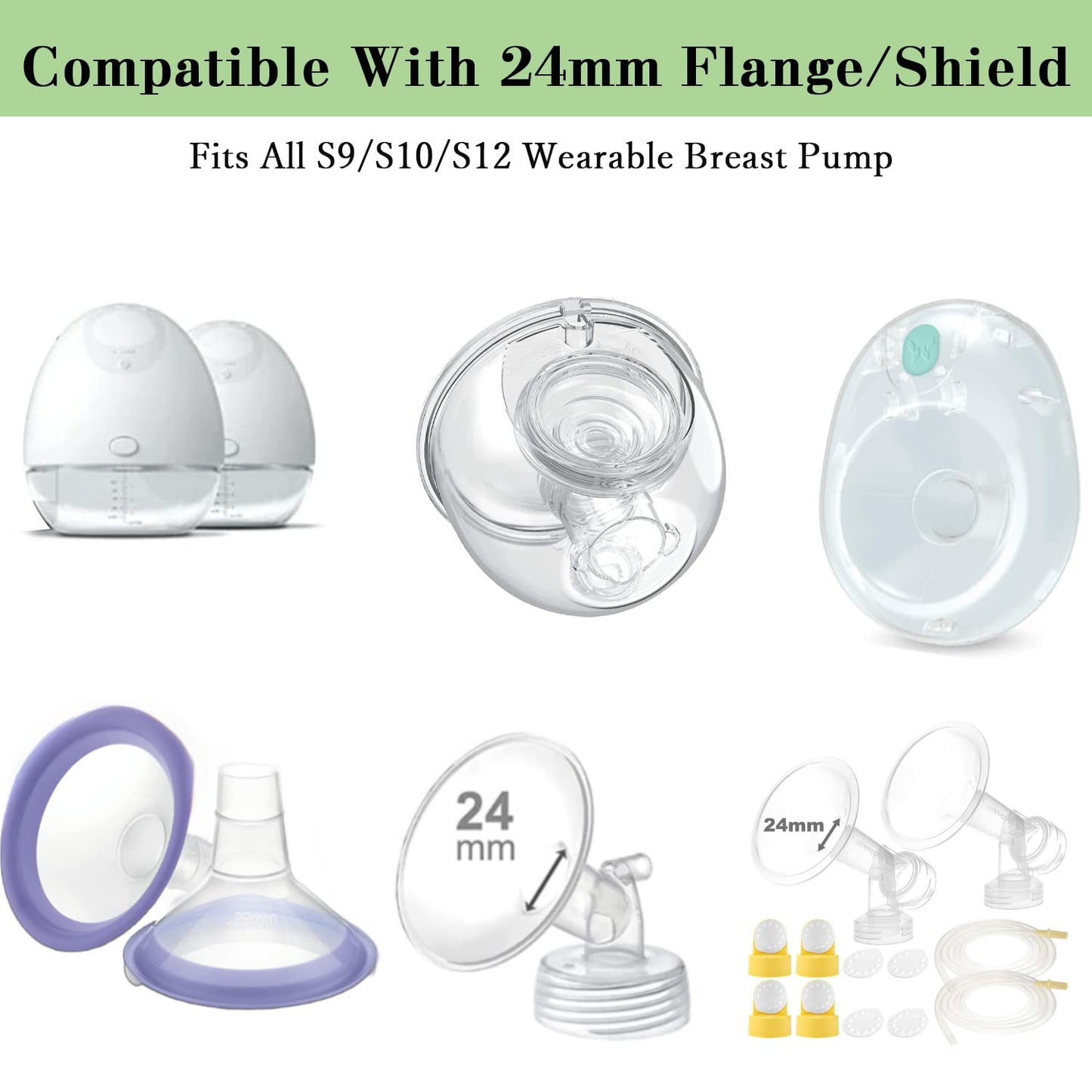 15Mm Flange Inserts Compatible With Momcozy S12 Pro/S9 Pro /M5/M9/Medela/Tsrete Wearable Breast Pump,Suitable Spectra S1/S2, Red