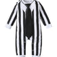 Singcoco Baby Boy Halloween Costume Outfit Newborn Striped Romper (Black,6-12 Months)