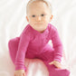 Vaenait Baby Toddler Boys Girls Solid Footie Pajama Cozy Modal Hotpink 6-9M