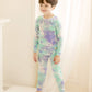 Vaenait Baby Kids Junior 100% Cotton Sleepwear Pajamas 2Pcs Set Tiedye-Bluemintsky-248 S