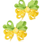 Lemon Bow Clips Baby Girls Fruits Bowknot Pin Kids Girls Yellow Lemon Hair Bow Clips BBG97 (Set-D)