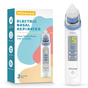 Electric Nasal Aspirator For Baby, Nose Aspirator For Toddlers, Rechargeable Baby Nose Sucker, Nose Cleaner With 3 Silicone Tips