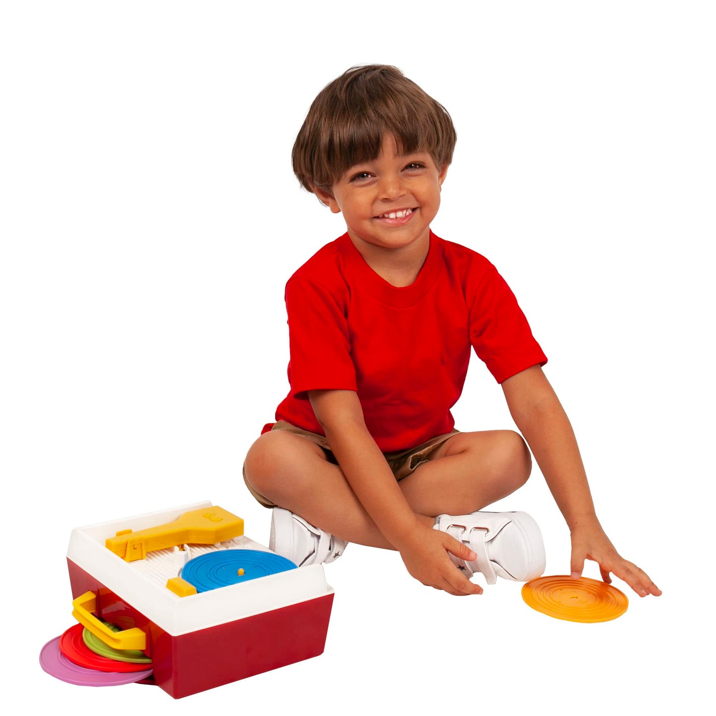 Fisher Price Classics - Record Player - Retro, Tactile Interactive Retro Toy for Kids, Girls, Boys, Toddlers, Baby, Preeschooler