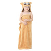 Michley Cartoon Hooded Baby Towel Unisex, Premium Soft Swimming Bathrobe Large Washcloths 31.5 ' X 53 ' For 0-9T (Raccoon)