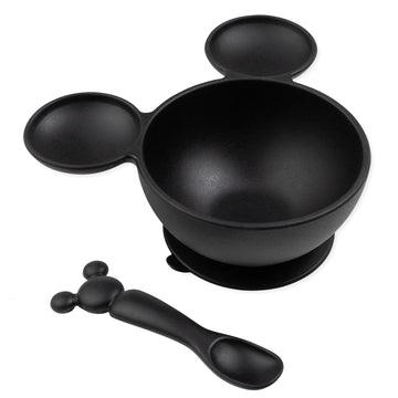 Bumkins Disney Baby Bowl, Silicone Feeding Set with Suction for Baby and Toddler, Includes Spoon and Lid, First Feeding Set, Ess