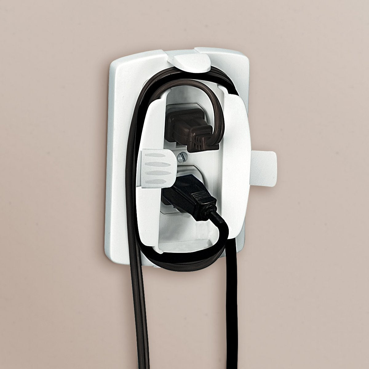 Safety 1St Outlet Cover/Cord Shortner, White, 4Pk