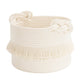 Cherrynow Small Woven Storage Baskets Cotton Rope Decorative Hamper For Diaper, Blankets, Magazine And Keys, Cute Tassel Nursery