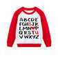 Aqylxlhh Kids Valentines Day Sweatshirt Toddler Boy 7T Abc I Love U Heart Graphic Shirt Little Girls Long Sleeve Red Outfit Tops