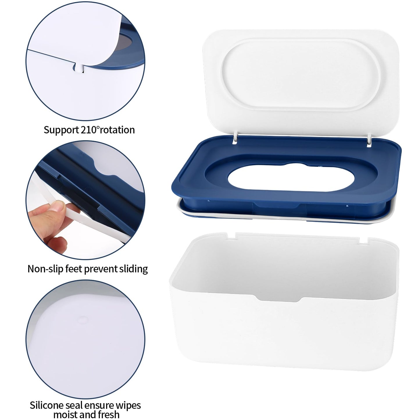 Wet Wipes Dispenser Box, Napkin Storage Holder Container Box, Dustproof Toilet Tissue Paper Box With Lid, Baby Wipes Dispenser F