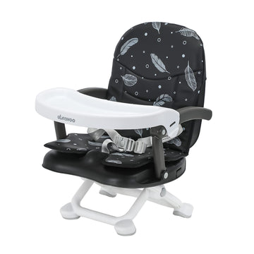Ubravoo Baby Booster Seat For Dining Table With Removable Tray & Cushion, 3In1 Portable Toddler Booster Seat, 4 Height Adjustabl