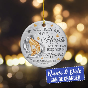 Wowcugi Personalized Miscarriage Memorial Ornament Angel Baby In Heaven Ornaments For Christmas Tree Baby Loss Ornament Remembra