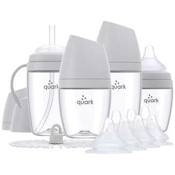 Buubibottle Hybrid Bottle Feeding Bundle By Quark - Baby Bottle Set With Baby Bottles For Breastfed Babies From Newborn To Toddl