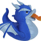 Wild Republic Rubber Ducks, Bath Toys, Kids Gifts, Pool Toys, Water Toys, Blue Dragon, 4, Dragon Blue