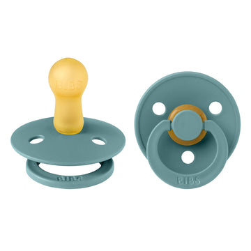 Bibs Pacifiers  Natural Rubber Baby Pacifier  Set Of 2 Bpa-Free Soothers  Made In Denmark  Island Sea  Size 6-18 Months