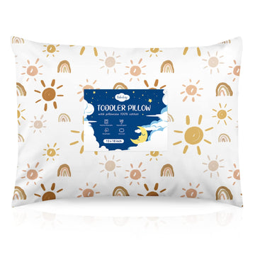 Toddler Pillow,13X18 Soft Baby Pillows For Sleeping, Machine Washable Kids Pillow With Cotton Pillowcase, Perfect For Travel, To