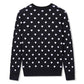 Boboyoyo Girls Sweaters Cotton Kids Heart Sweater Valentine Holiday Pullover Teen Clothes Crew Neck Knit Top Long Sleeve Black