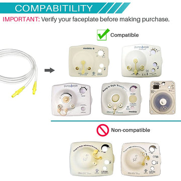 Pump In Style Tubing X4, Spare And Replacement Tubing For Medela Pump In Style Advanced Breast Pump - Bpa Free (4 Pc)