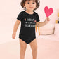 Besserbay Valentine'S Day Baby Short Sleeve Heart Bodysuit Infant Mommy Is My Valentine Envelope Neck Black Onesie 3-6 Months