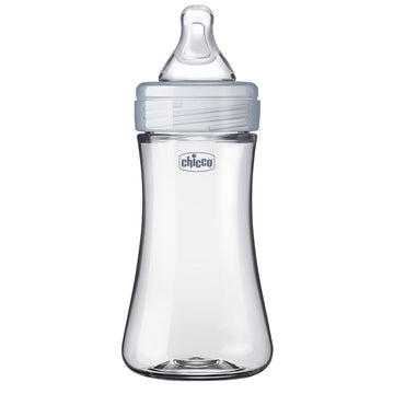 Chicco Duo 9Oz. Hybrid Baby Bottle With Invinci-Glass Inside And Plastic Outside | Dishwasher, Bottle Warmer, And Electric Steri
