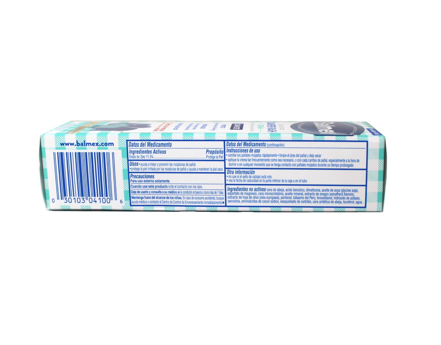 Balmex Diaper Rash Cream With Zinc Oxide 4 Oz