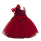 Niren Enterprise Barbet Sequence Embroidered Net Flaired Sleeve Less Baby Girl Frock (Red Barbet, 612M)