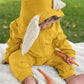 Agqt Newborn Baby Boys Bunny Costume First Easter Outfit One Piece Romper Rabbit Ear Halloween Animal Costumes Hoodie Yellow Siz