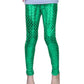 Frogwill Little Girls Mermaid Scale Leggings Fish Pants 56 Years Green