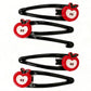 Apple Bow Clips Baby Girls Fruit Hair Pin Apple Hair Clips Baby Fruits Ribbon Bows BBG88 (Set-I)