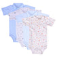 MomS Home New Born Baby Unisex Organic Cotton TShirt Bodysuit (Multicolour, Age 36 Months)  Pack Of 4