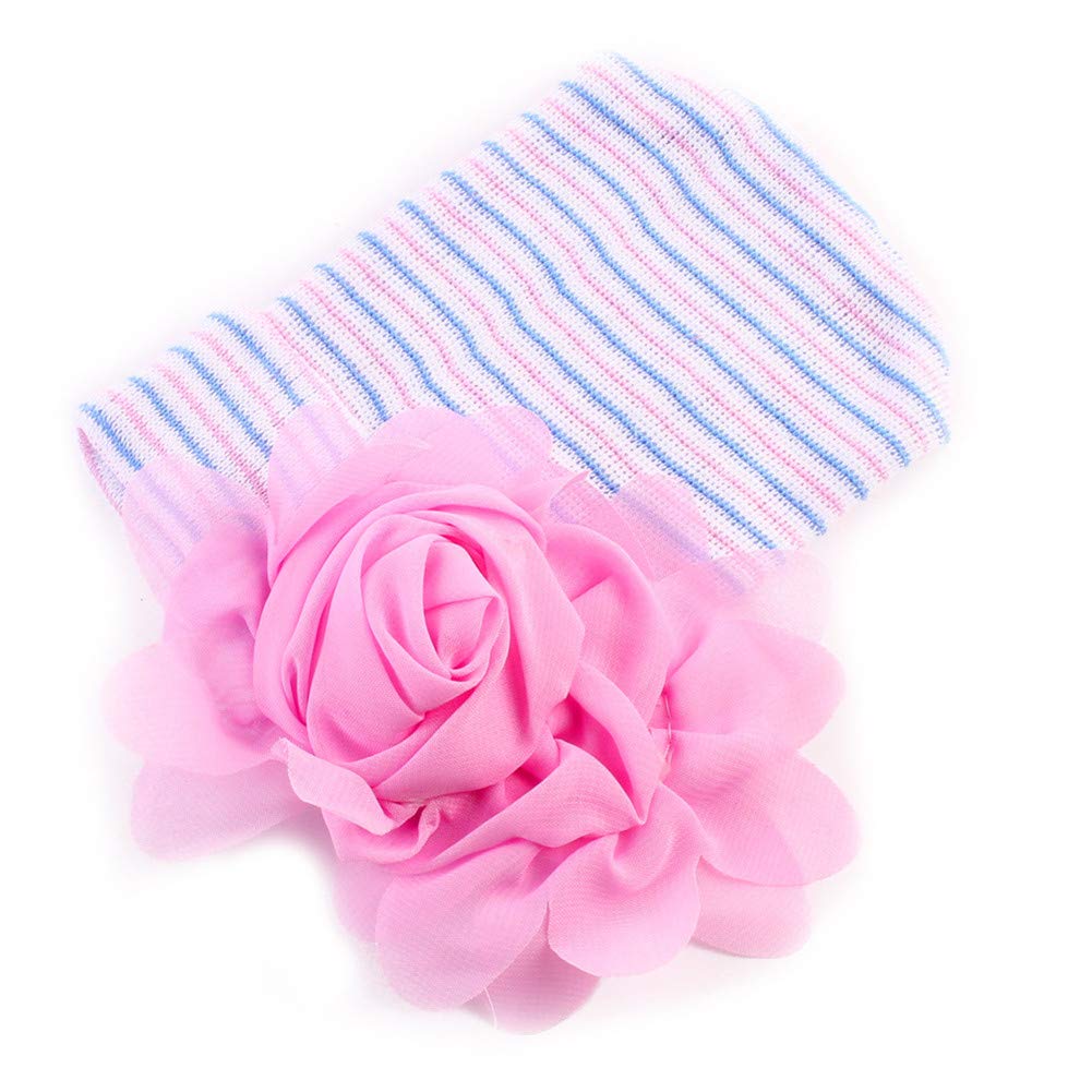 Upeilxd Newborn Hospital Hat Infant Baby Hat Caps With Bow Soft Cute Nursery Beanie Hat