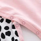 Newborn Baby Sleeper Clothes Set One Piece Romper For 0-3 Month Baby Boys Cow