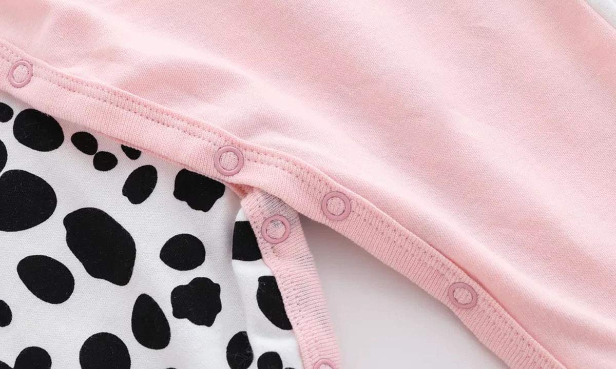 Newborn Baby Sleeper Clothes Set One Piece Romper For 0-3 Month Baby Boys Cow