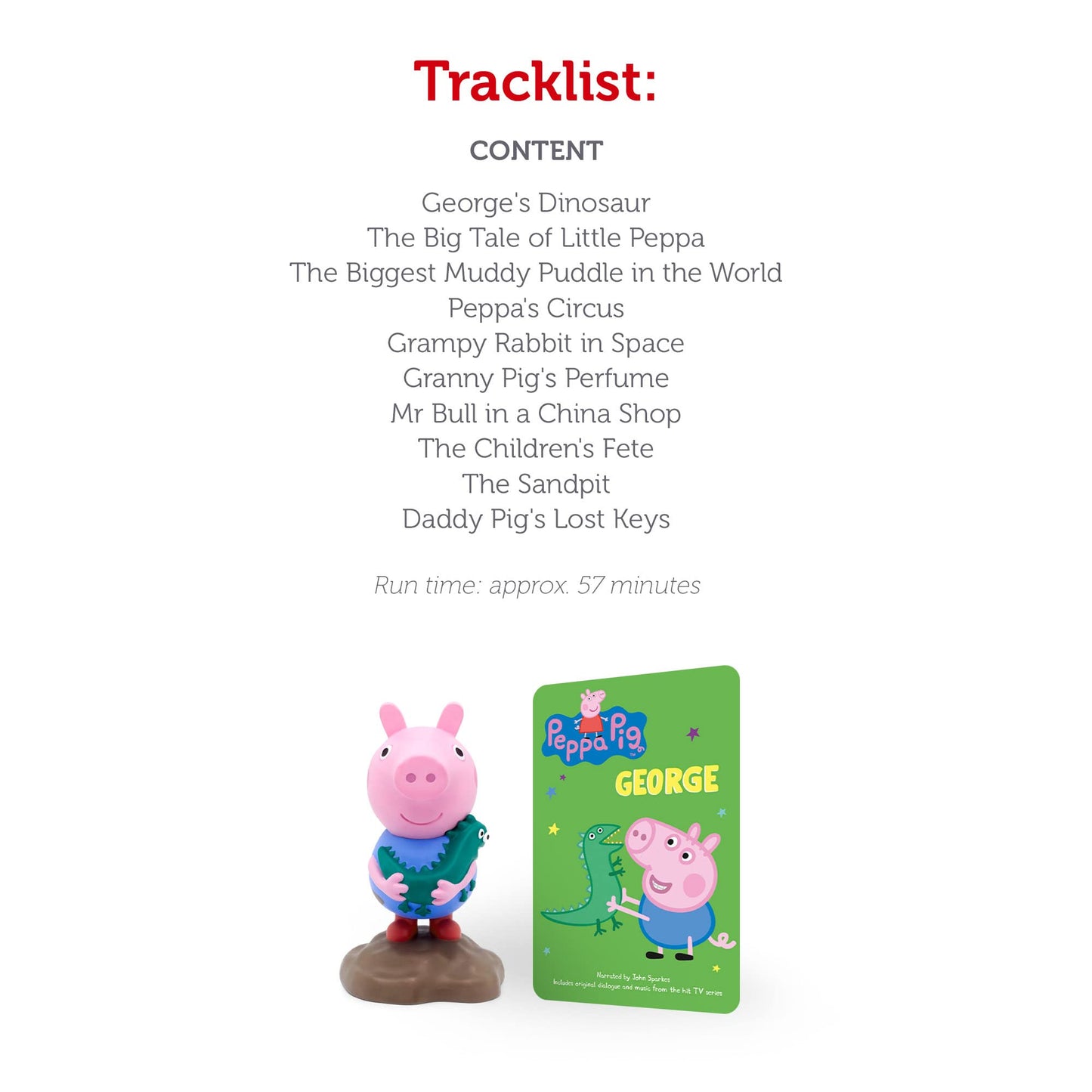 Tonies George Audio Play Character from Peppa Pig